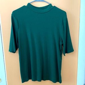 A New Day Forest Green Mock Neck XL